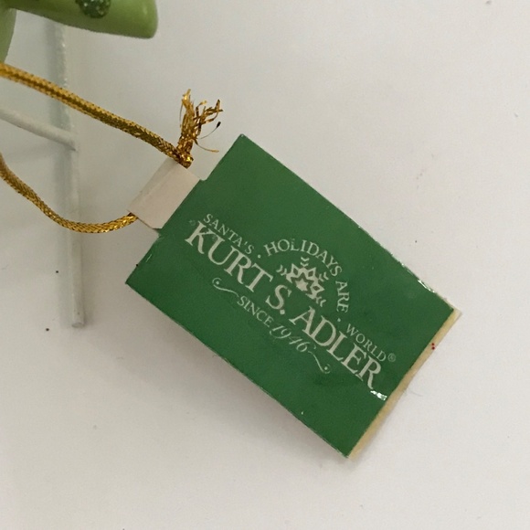 KURT ADLER Santa Ornament Whimsical Christmas Ornament Flying Plane NWT - Picture 11 of 15